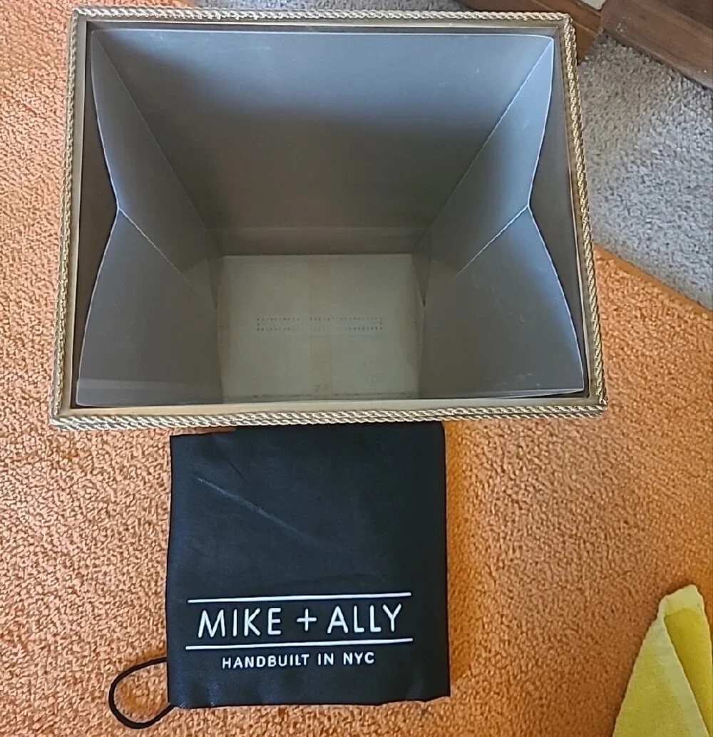 MIKE + ALLY Handbuilt in NYC Wate Basket- Trevi with Ornate Lion Panel